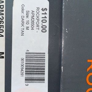 Rock Port Dark Tan Boat Shoes Size 10M